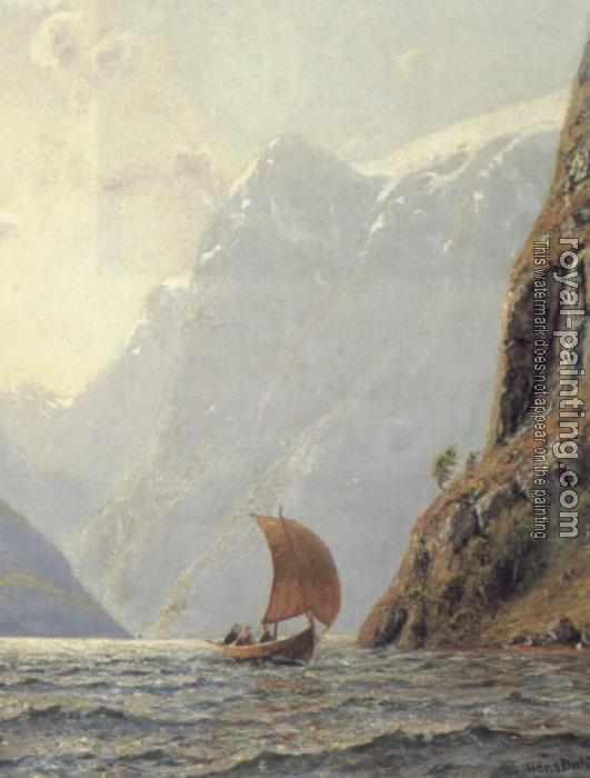 Hans Dahl : Sailing in a Fjord